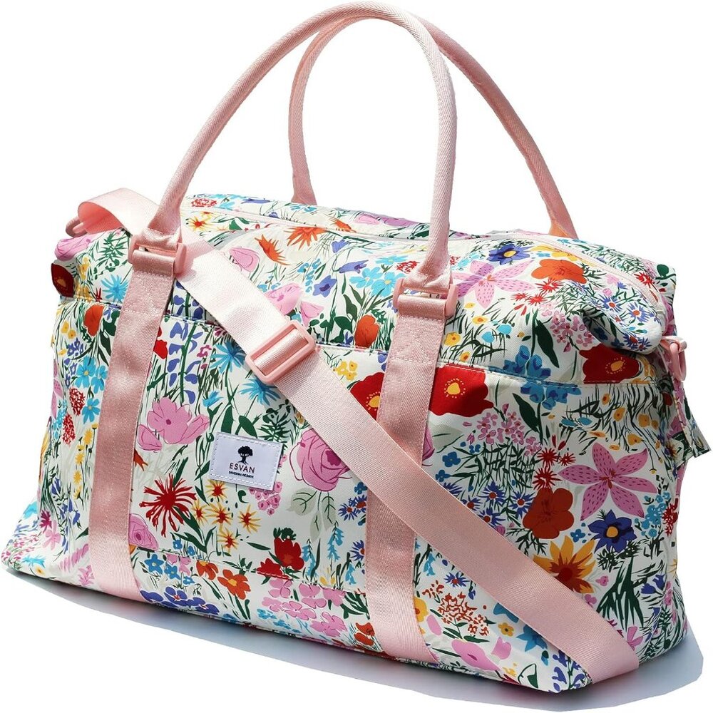 Travel Tote Duffel Gym Bag,Weekender Overnight Carry-on Tote Crossbody Bag with